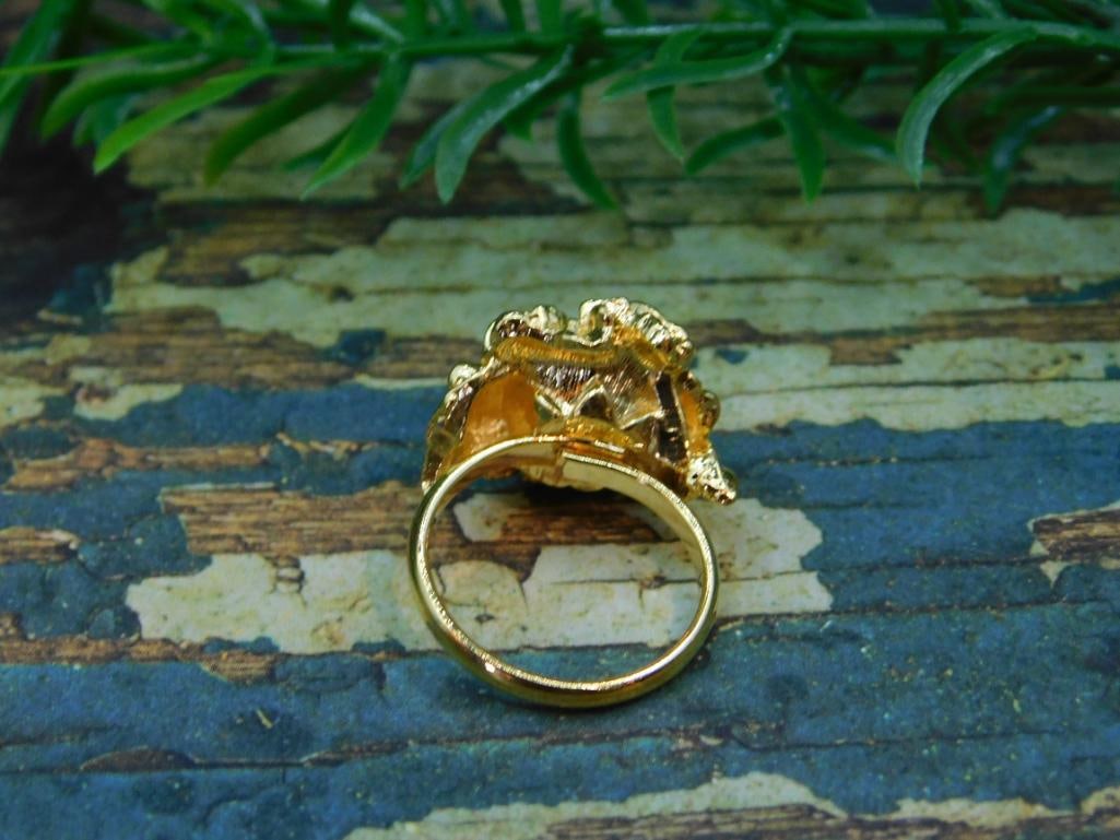 FLOWER RING ROCK STONE LAPIDARY SPECIMEN - 3