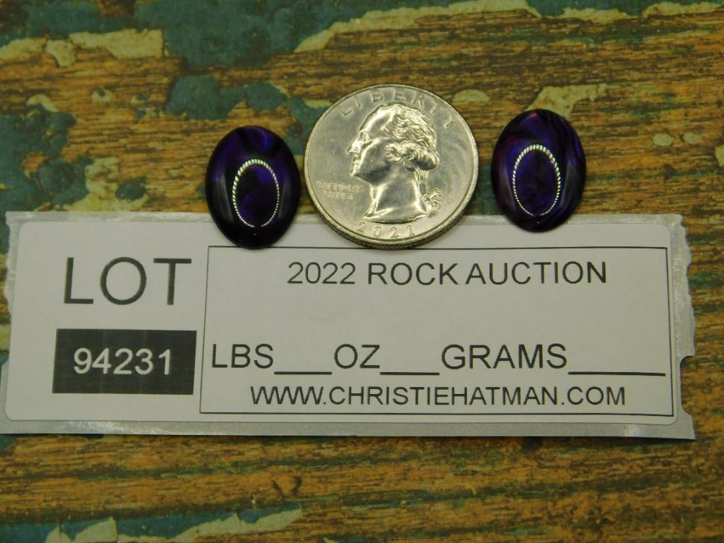 ABALONE CABOCHONS ROCK STONE LAPIDARY SPECIMEN - 3