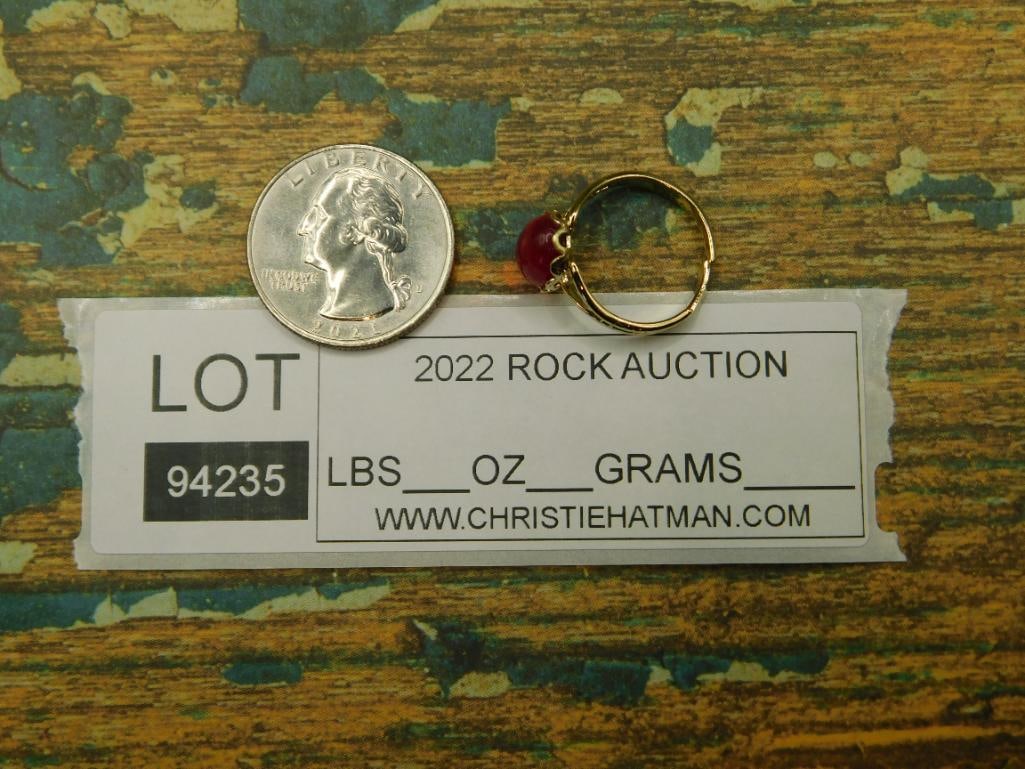 ABALONE RING ROCK STONE LAPIDARY SPECIMEN - 4