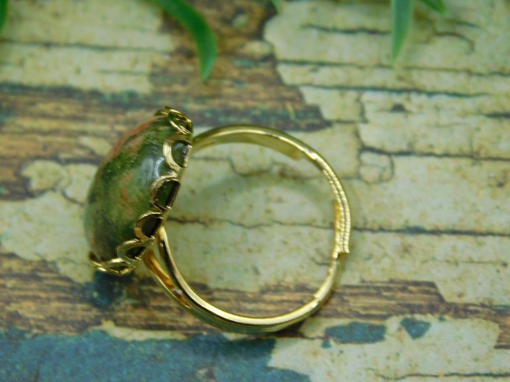 UNAKITE RING ROCK STONE LAPIDARY SPECIMEN - 2