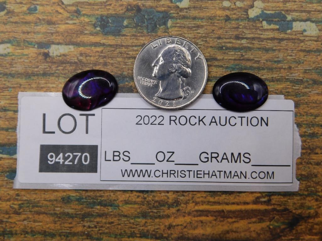 ABALONE CABOCHONS ROCK STONE LAPIDARY SPECIMEN - 3