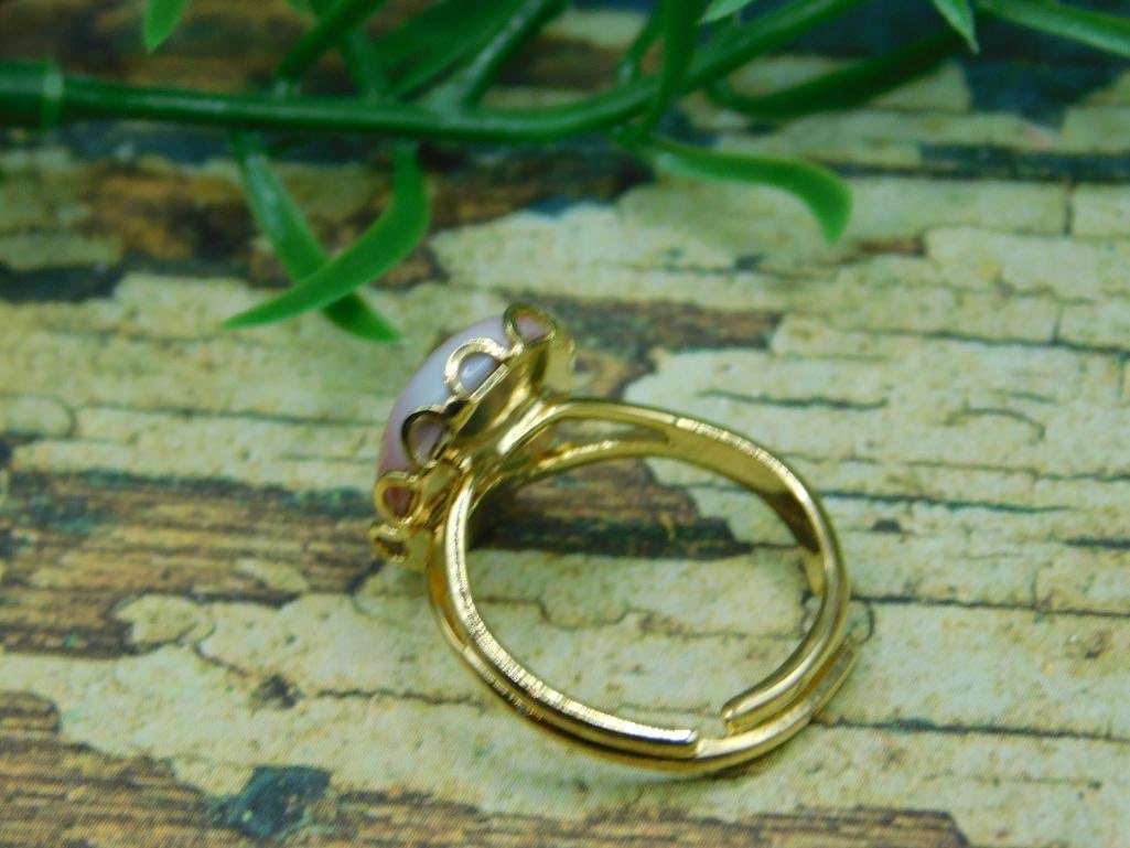 GEODE SLICE RING ROCK STONE LAPIDARY SPECIMEN - 2