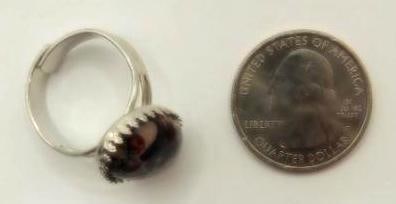 GENUINE STONE RING ROCK STONE LAPIDARY SPECIMEN - 2