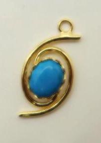 TURQUOISE PENDANT ROCK STONE LAPIDARY SPECIMEN: TURQUOISE PENDANT ROCK STONE LAPIDARY SPECIMEN