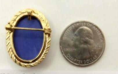 LAPIS BROACH ROCK STONE LAPIDARY SPECIMEN - 2