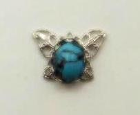 TURQUENITE BUTTERFLY PENDANT ROCK STONE LAPIDARY SPECIMEN: TURQUENITE BUTTERFLY PENDANT ROCK STONE LAPIDARY SPECIMEN