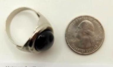 GENUINE STONE RING ROCK STONE LAPIDARY SPECIMEN - 2