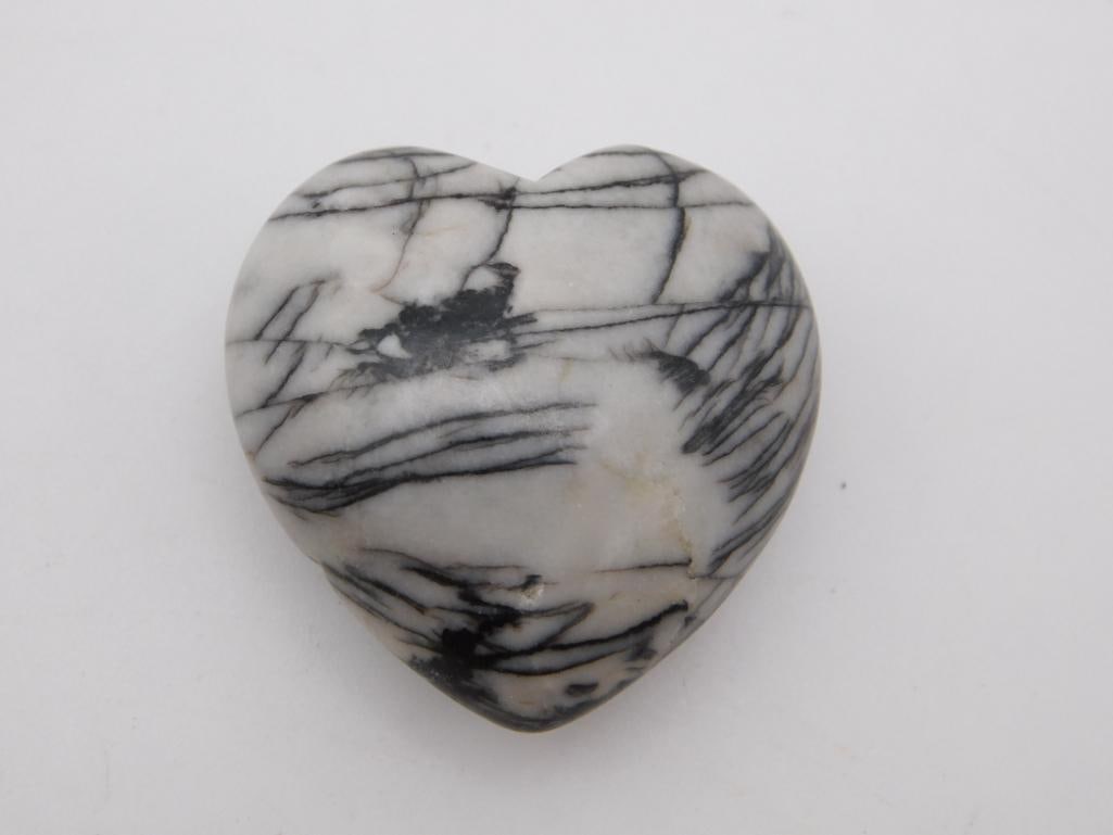 ZEBRA ROCK HEART ROCK STONE LAPIDARY SPECIMEN: ZEBRA ROCK HEART ROCK STONE LAPIDARY SPECIMEN