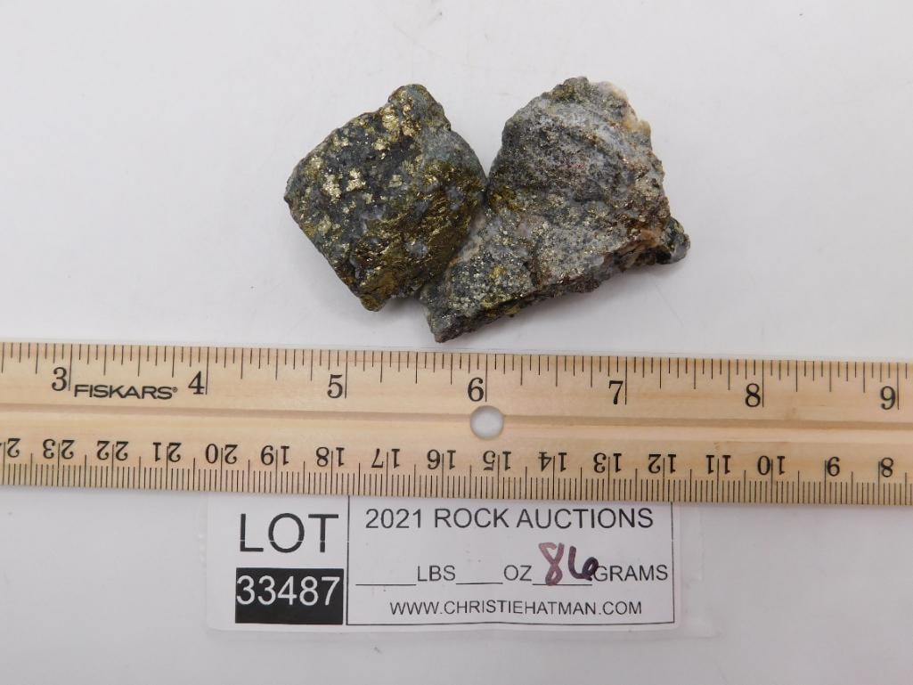 PYRITE ROCK STONE LAPIDARY SPECIMEN - 3