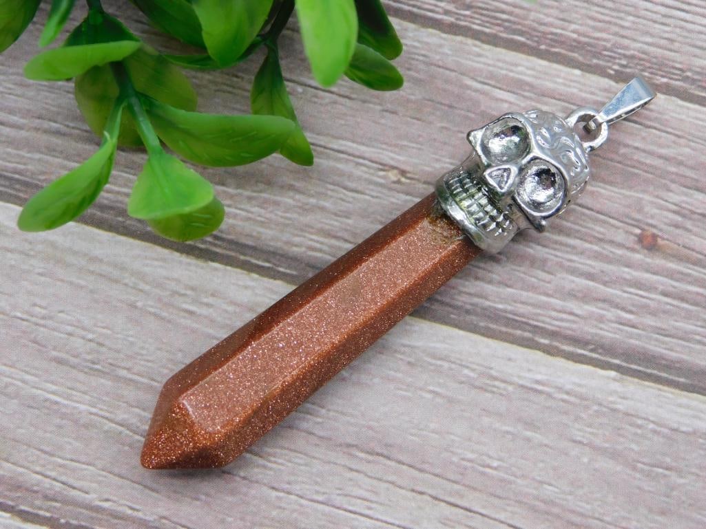 GOLDSTONE PENDANT ROCK STONE LAPIDARY SPECIMEN: GOLDSTONE PENDANT ROCK STONE LAPIDARY SPECIMEN