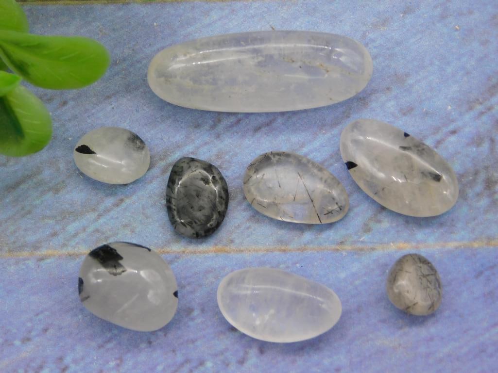 TOURMALINE IN QUARTZ ROCK STONE LAPIDARY SPECIMEN: TOURMALINE IN QUARTZ ROCK STONE LAPIDARY SPECIMEN