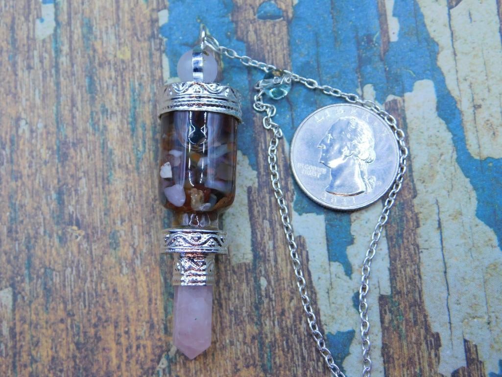 MIXED STONE PENDULUM ROCK STONE LAPIDARY SPECIMEN - 2