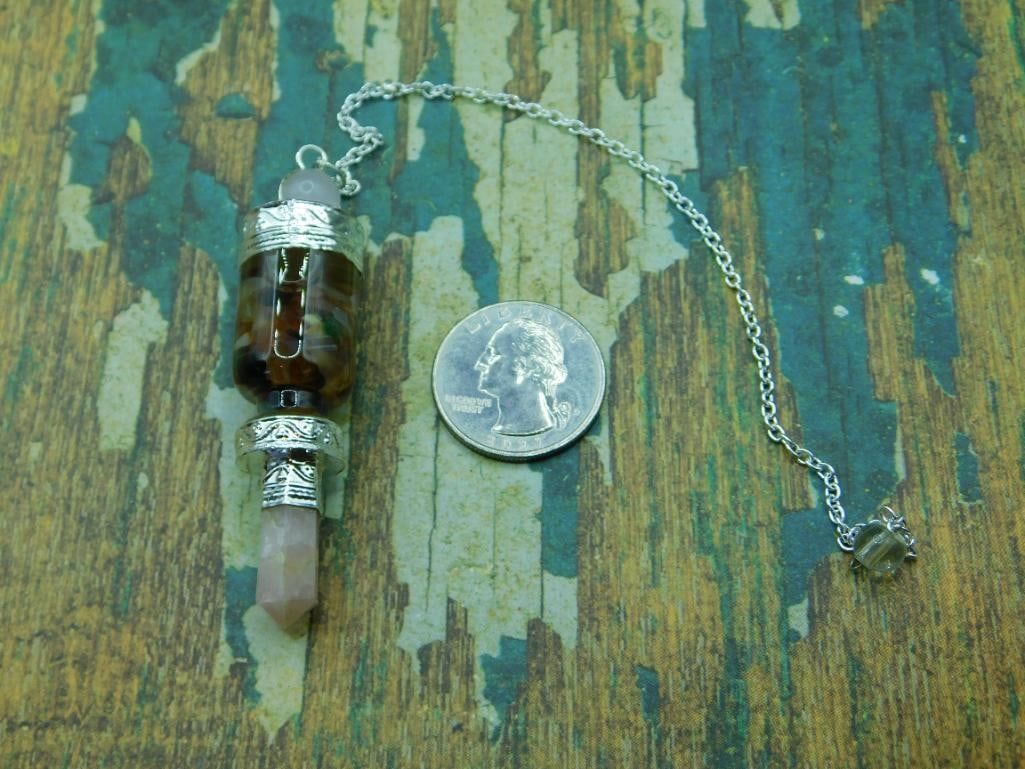 MIXED STONE PENDULUM ROCK STONE LAPIDARY SPECIMEN - 2