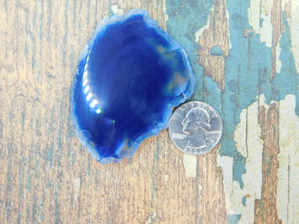 AGATE SLICE ROCK STONE LAPIDARY SPECIMEN - 2