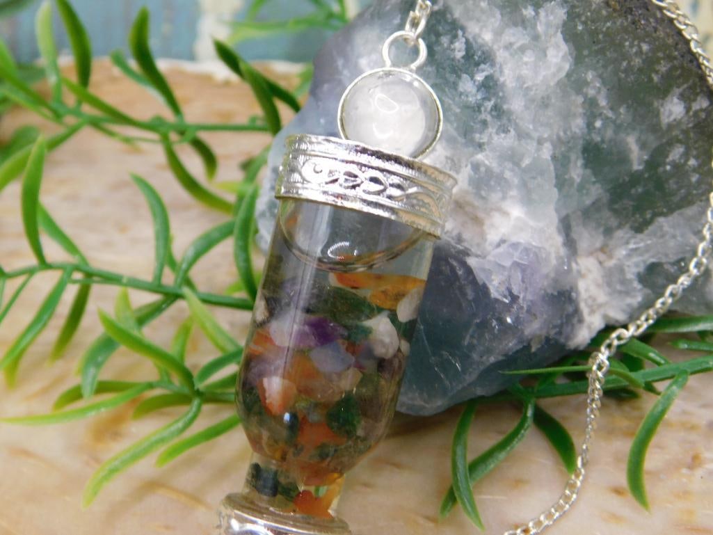 MIXED STONE PENDULUM ROCK STONE LAPIDARY SPECIMEN - 2