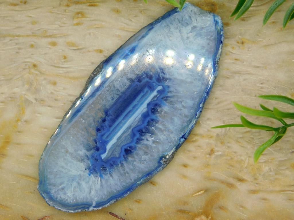 AGATE SLICE ROCK STONE LAPIDARY SPECIMEN - 2