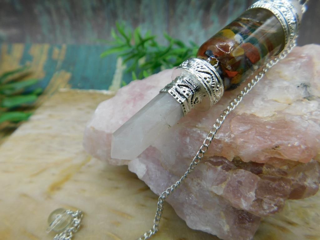 MIXED STONE PENDULUM ROCK STONE LAPIDARY SPECIMEN - 3