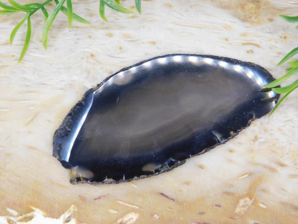 AGATE SLICE ROCK STONE LAPIDARY SPECIMEN: AGATE SLICE ROCK STONE LAPIDARY SPECIMEN