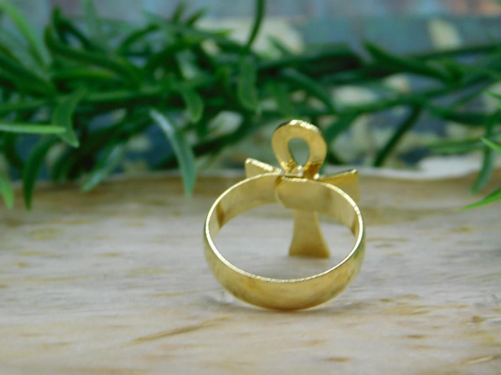 ANKH RING ROCK STONE LAPIDARY SPECIMEN - 3