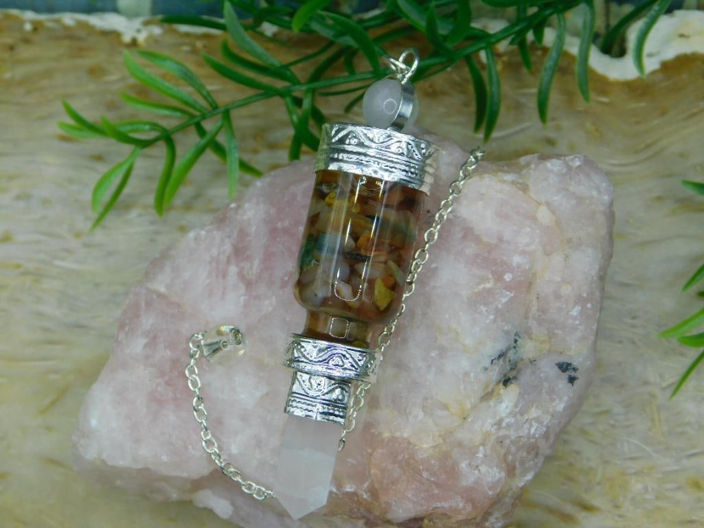 MIXED STONE PENDULUM ROCK STONE LAPIDARY SPECIMEN: MIXED STONE PENDULUM ROCK STONE LAPIDARY SPECIMEN