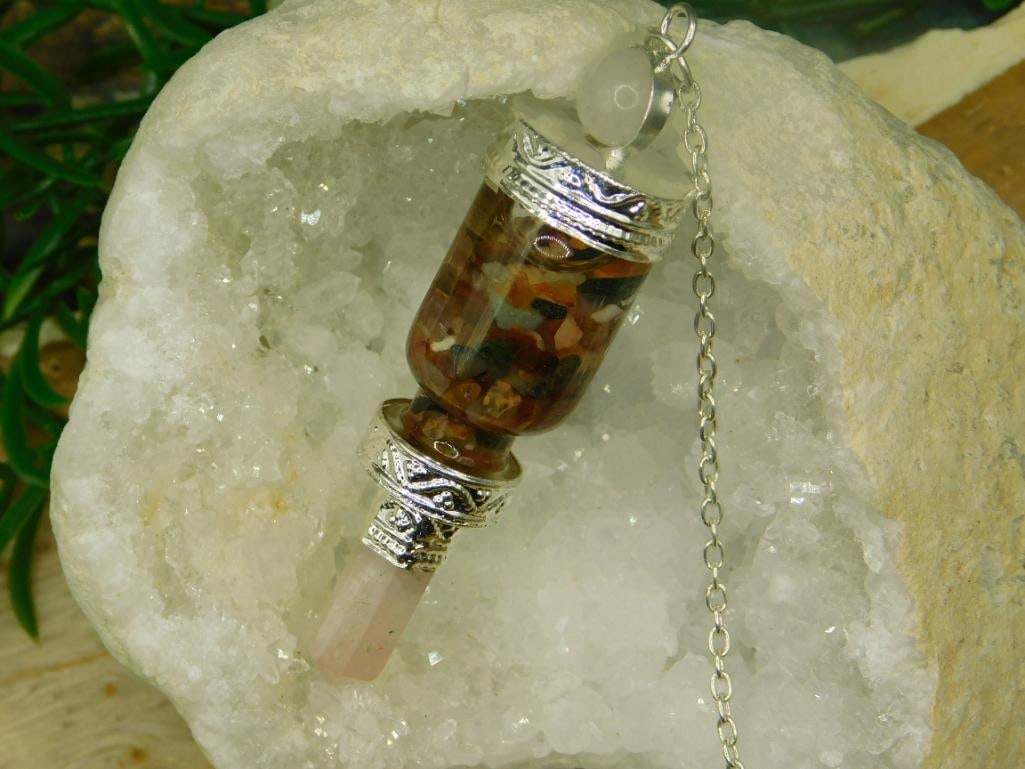 MIXED STONE PENDULUM ROCK STONE LAPIDARY SPECIMEN - 2