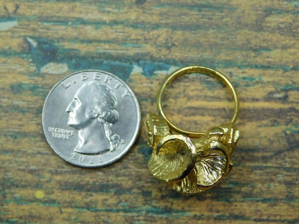 FLOWER RING ROCK STONE LAPIDARY SPECIMEN - 5