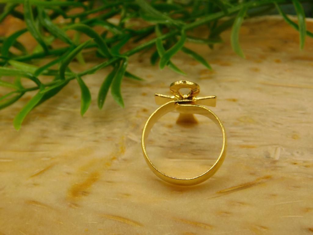 ANKH RING ROCK STONE LAPIDARY SPECIMEN - 3