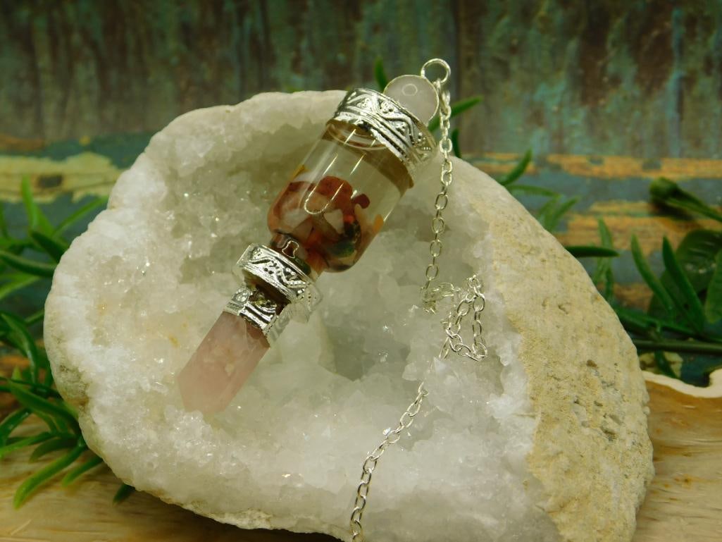 MIXED STONE PENDULUM ROCK STONE LAPIDARY SPECIMEN - 4