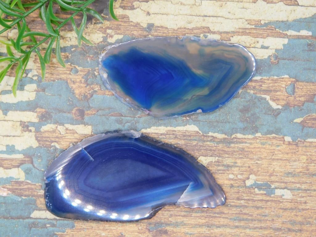 AGATE SLICES ROCK STONE LAPIDARY SPECIMEN - 2