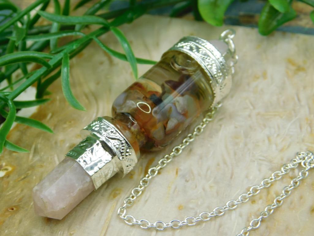 MIXED STONE PENDULUM ROCK STONE LAPIDARY SPECIMEN - 3