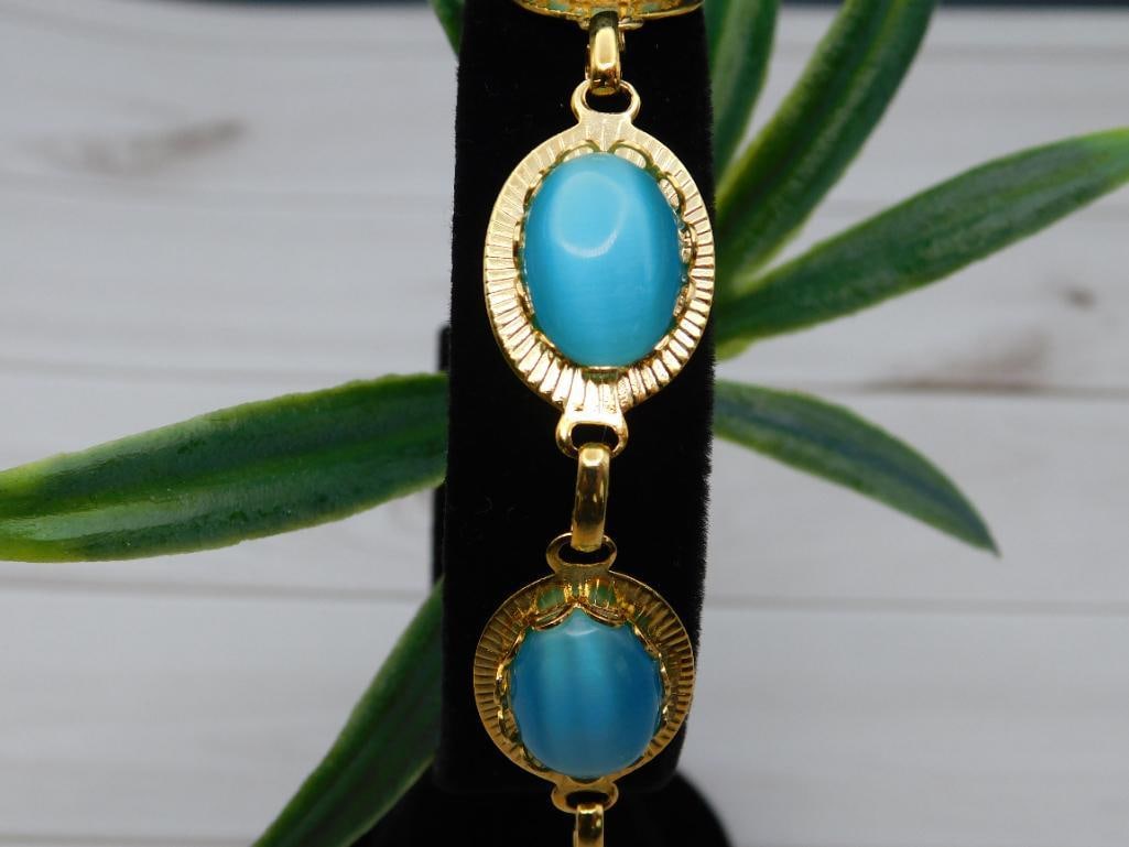 CATS EYE BRACELET ROCK STONE LAPIDARY SPECIMEN: CATS EYE BRACELET ROCK STONE LAPIDARY SPECIMEN