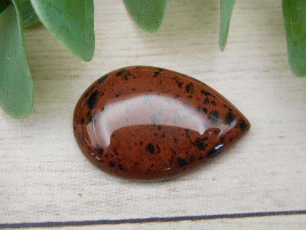 MAHOGANY OBSIDIAN CABOCHON ROCK STONE LAPIDARY SPECIMEN: MAHOGANY OBSIDIAN CABOCHON ROCK STONE LAPIDARY SPECIMEN