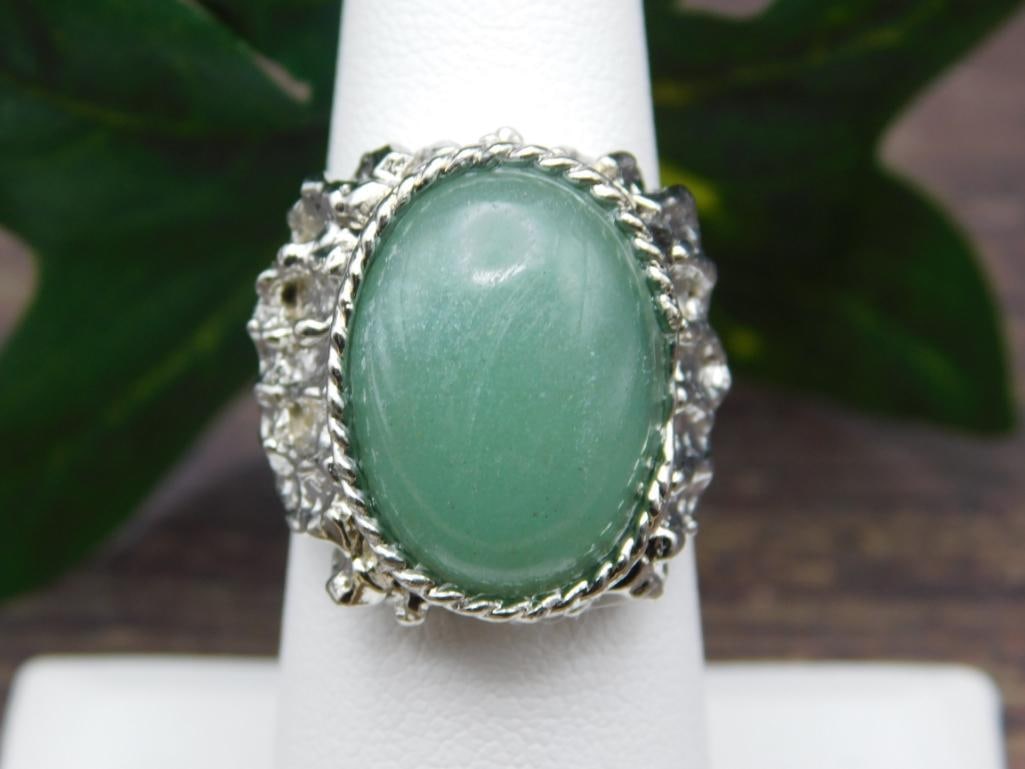 AVENTURINE RING ROCK STONE LAPIDARY SPECIMEN: AVENTURINE RING ROCK STONE LAPIDARY SPECIMEN
