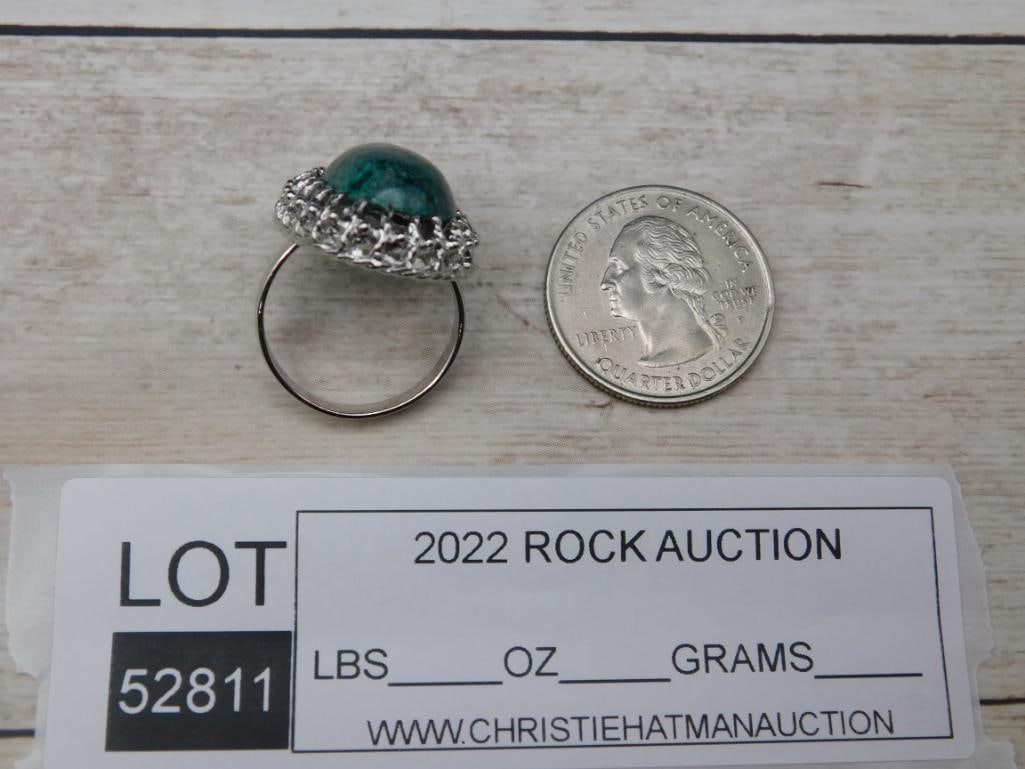 GENUINE STONE RING ROCK STONE LAPIDARY SPECIMEN - 2