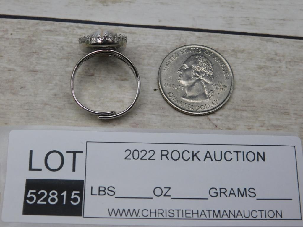 BANDED AGATE RING ROCK STONE LAPIDARY SPECIMEN - 2