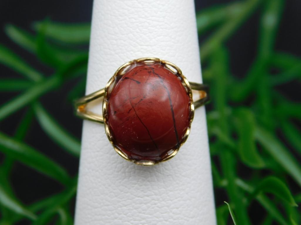 RED JASPER RING ROCK STONE LAPIDARY SPECIMEN: RED JASPER RING ROCK STONE LAPIDARY SPECIMEN