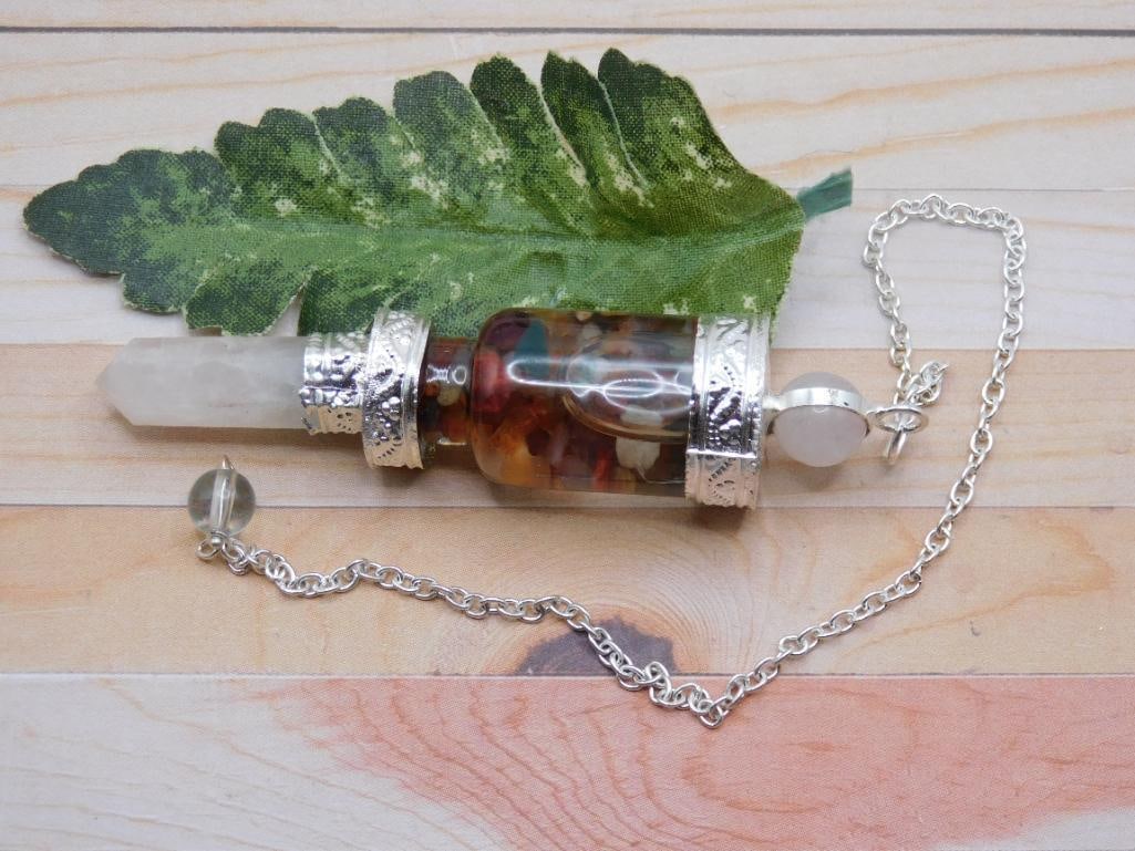 MIXED STONE PENDULUM ROCK STONE LAPIDARY SPECIMEN: MIXED STONE PENDULUM ROCK STONE LAPIDARY SPECIMEN