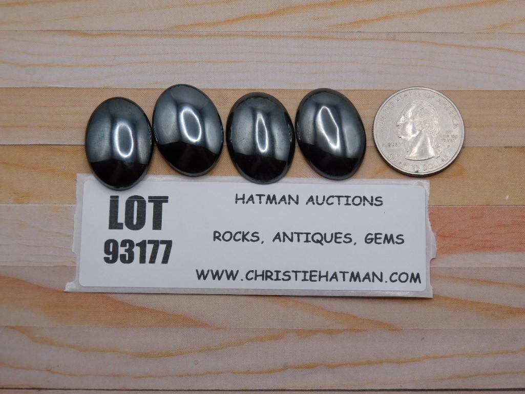 HEMATITE CABOCHON ROCK STONE LAPIDARY SPECIMEN - 2