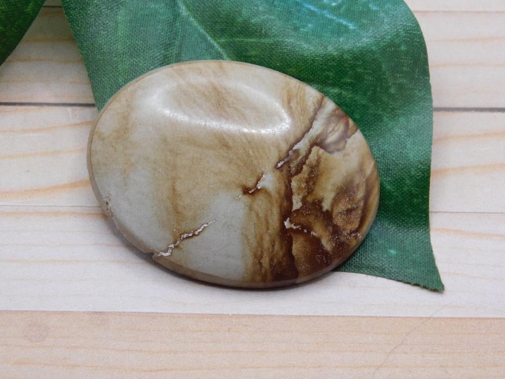 JASPER CABOCHON ROCK STONE LAPIDARY SPECIMEN: JASPER CABOCHON ROCK STONE LAPIDARY SPECIMEN