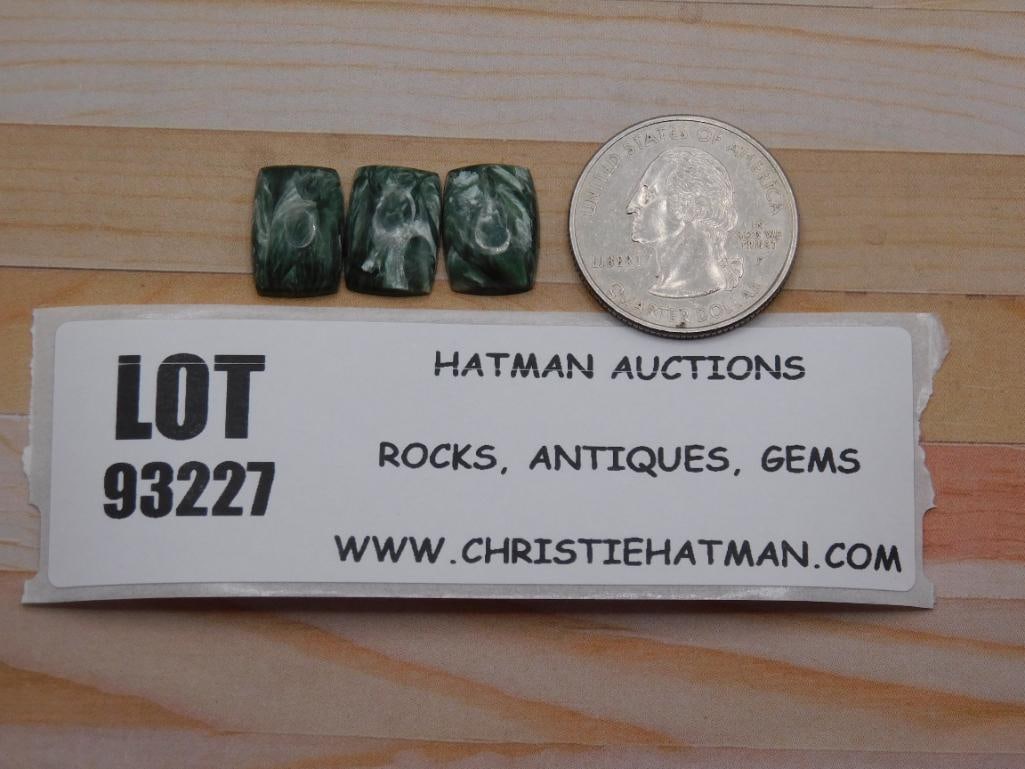 SERAPHINITE CABOCHONS ROCK STONE LAPIDARY SPECIMEN - 2