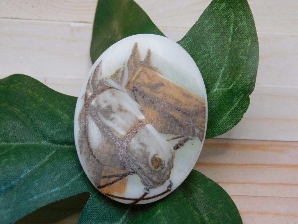 HORSE CABOCHON ROCK STONE LAPIDARY SPECIMEN: HORSE CABOCHON ROCK STONE LAPIDARY SPECIMEN