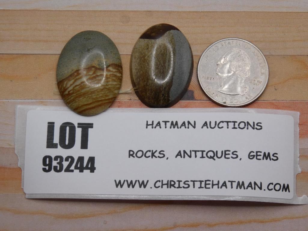 JASPER CABOCHONS ROCK STONE LAPIDARY SPECIMEN - 2