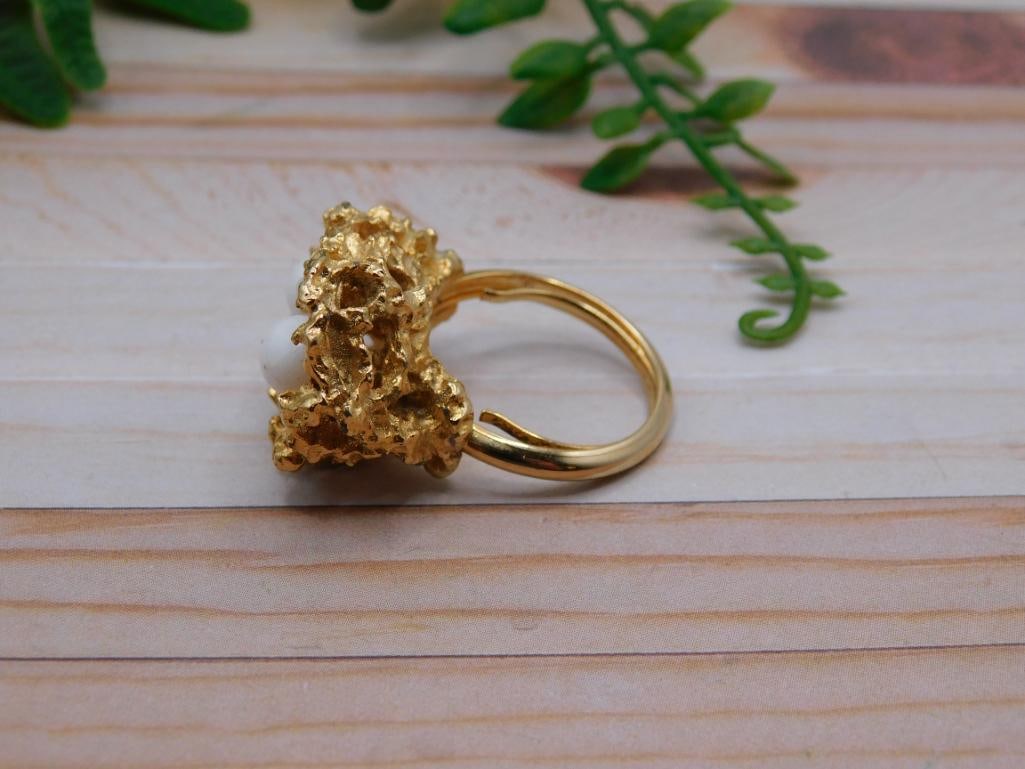 GENUINE STONE RING ROCK STONE LAPIDARY SPECIMEN - 2