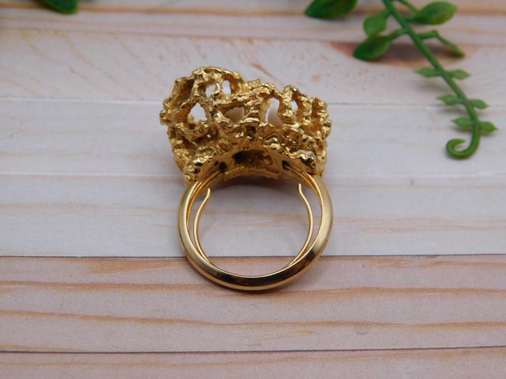 GENUINE STONE RING ROCK STONE LAPIDARY SPECIMEN - 3