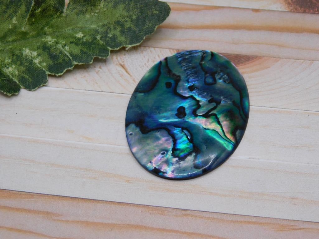 ABALONE CABOCHON ROCK STONE LAPIDARY SPECIMEN: ABALONE CABOCHON ROCK STONE LAPIDARY SPECIMEN