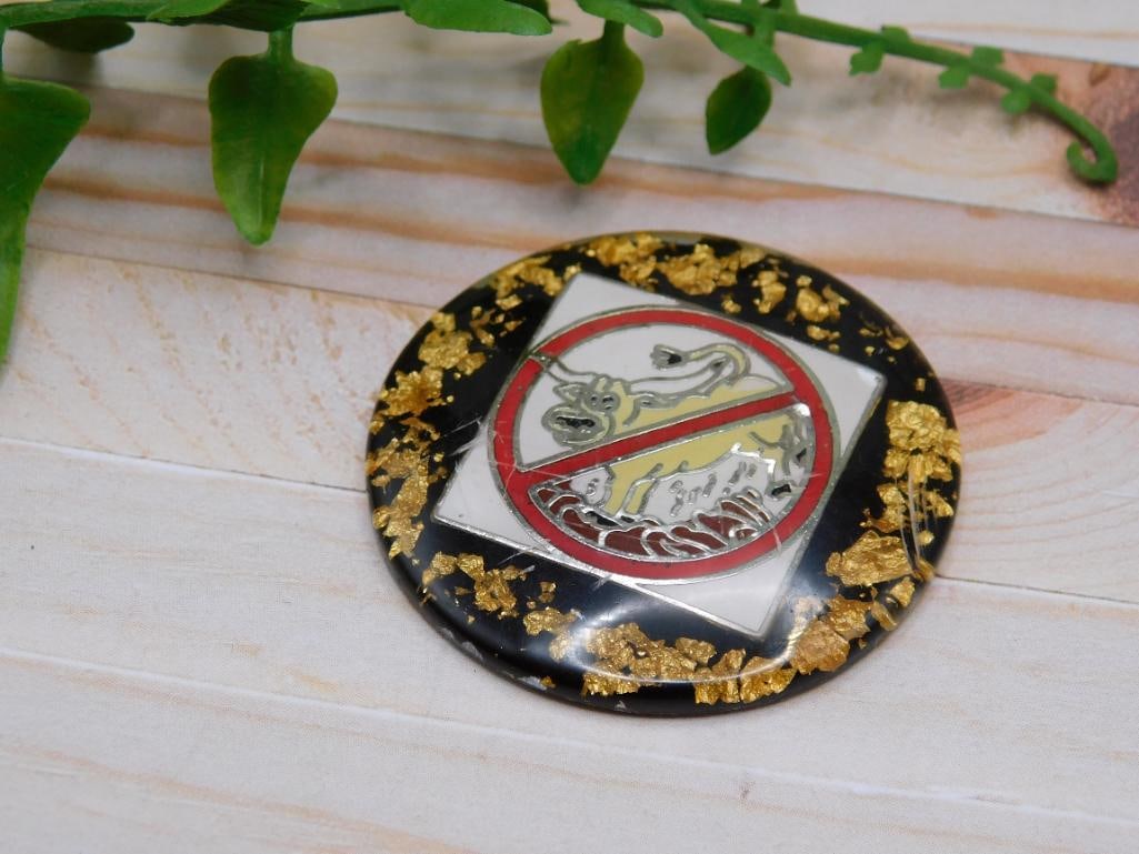 NO BULL CABOCHON ROCK STONE LAPIDARY SPECIMEN: NO BULL CABOCHON ROCK STONE LAPIDARY SPECIMEN