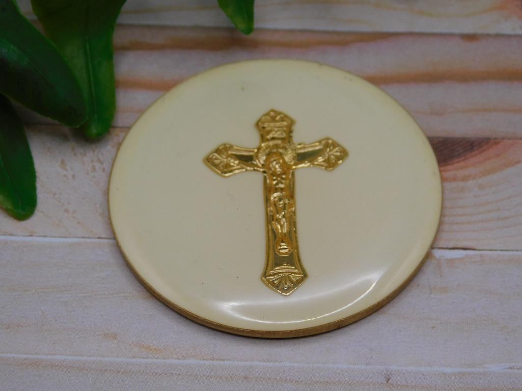 CROSS CABOCHON ROCK STONE LAPIDARY SPECIMEN: CROSS CABOCHON ROCK STONE LAPIDARY SPECIMEN