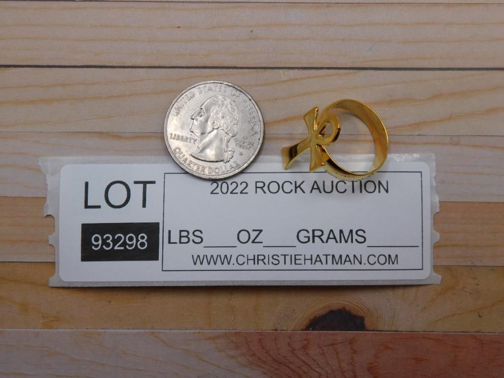 ANKH RING ROCK STONE LAPIDARY SPECIMEN - 4