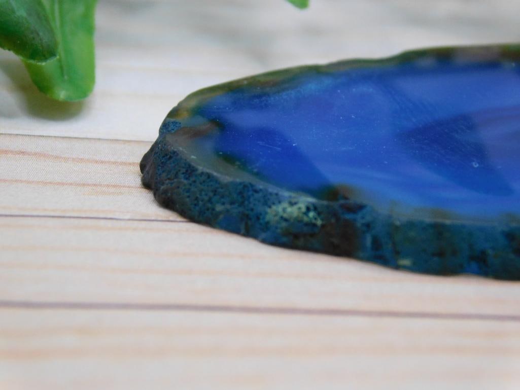 AGATE SLICE ROCK STONE LAPIDARY SPECIMEN - 3