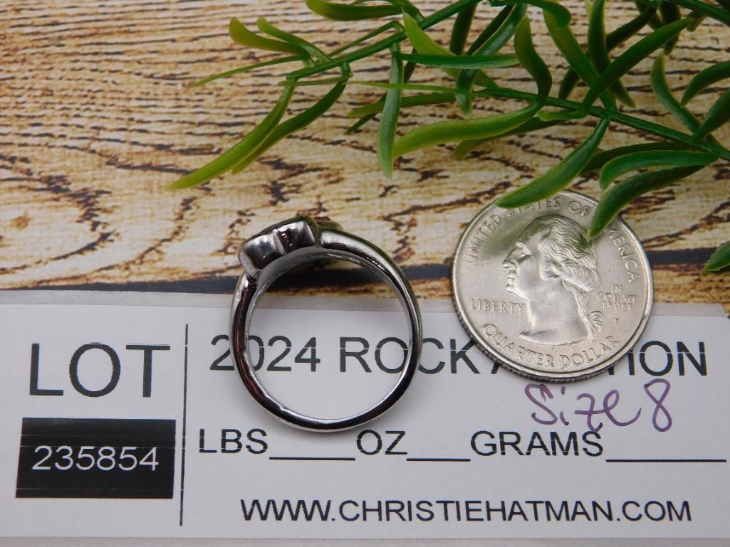 STONE RING ROCK STONE LAPIDARY SPECIMEN - 2